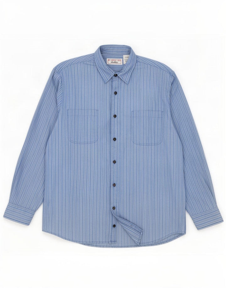 Levi's Herrenhemd XL blau gestreift aus Baumwolle