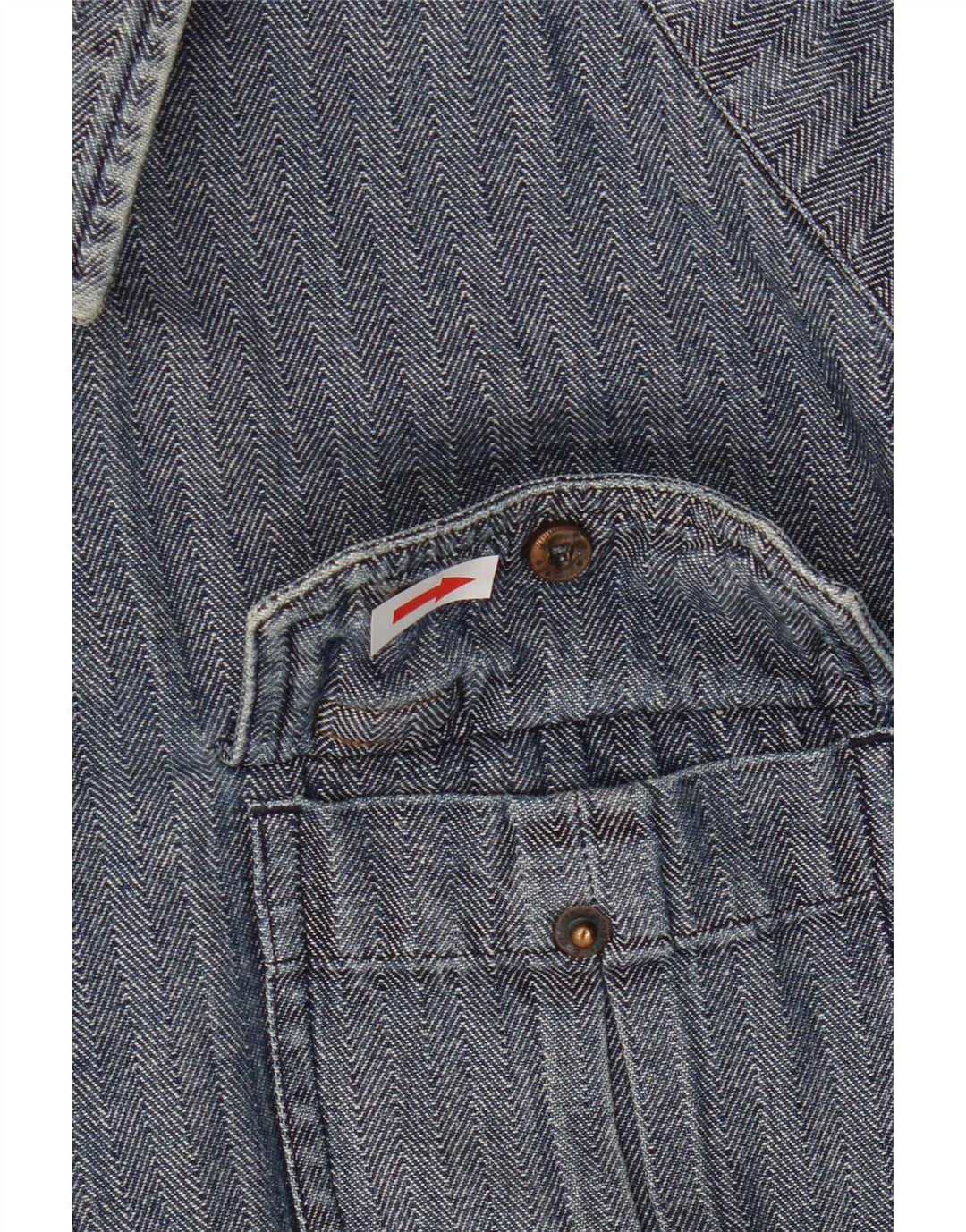 Carhartt Herren-Slim-Fit-Hemd, groß, blaue Fischgräten-Baumwolle