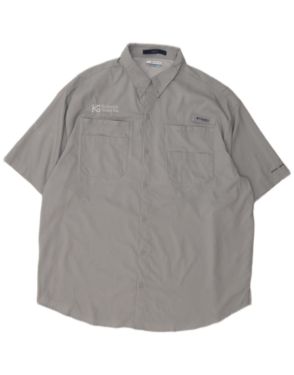 Columbia Herren Tamiami Kurzarmhemd 2XL Grau Polyester