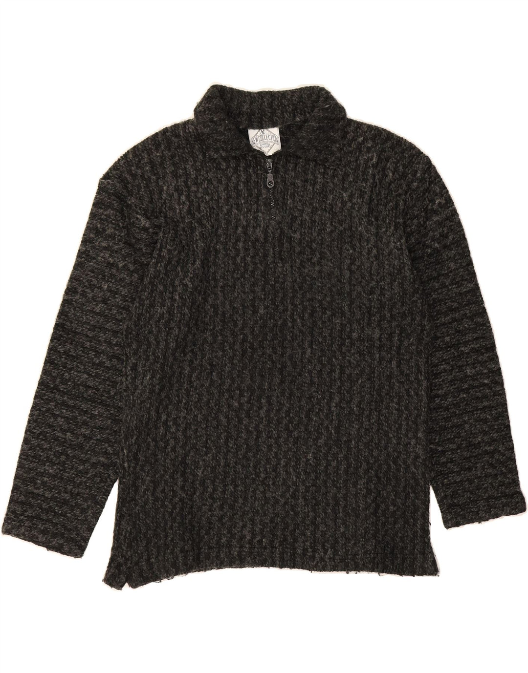 NEW COLLECTION Mens Polo Neck Jumper Sweater Medium Grey Flecked Vintage New Collection and Second-Hand New Collection from Messina Hembry 