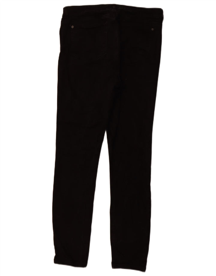 WHITE STUFF Damen-Jeans mit hoher Taille, Röhrenjeans, UK 14, Größe L, W32, L29, Schwarz