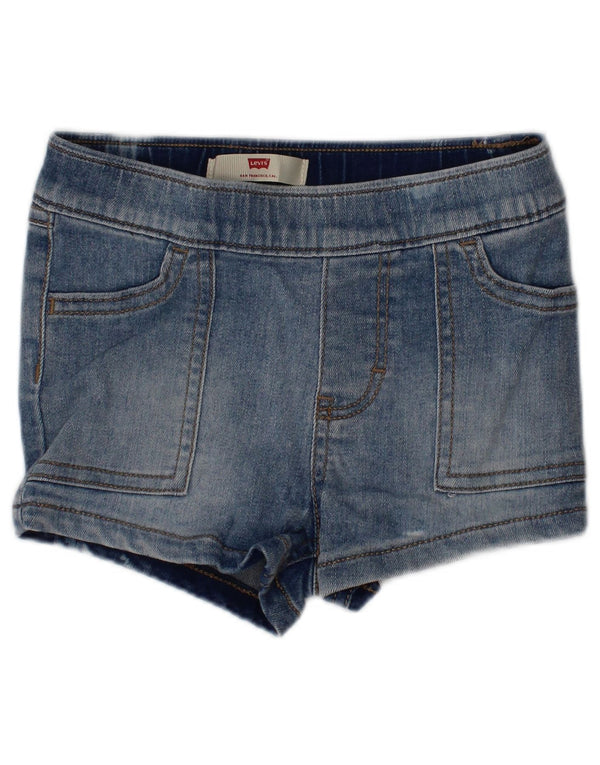Levi's Baby-Jeansshorts für Mädchen, 18–24 Monate, W20, blaue Baumwolle