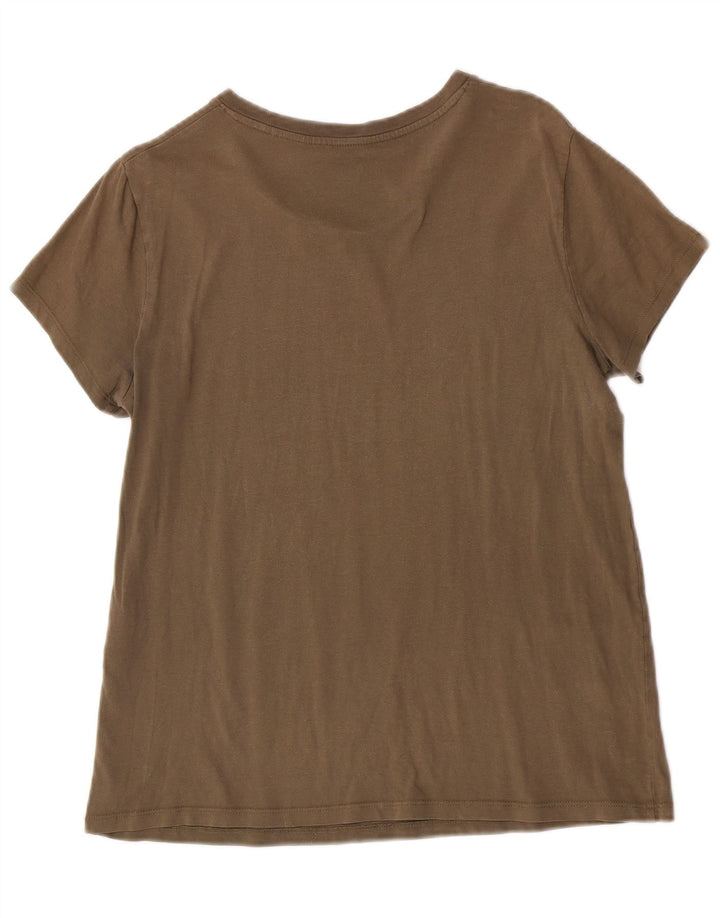Levi's Damen Grafik-T-Shirt-Oberteil UK 14 Medium Khaki