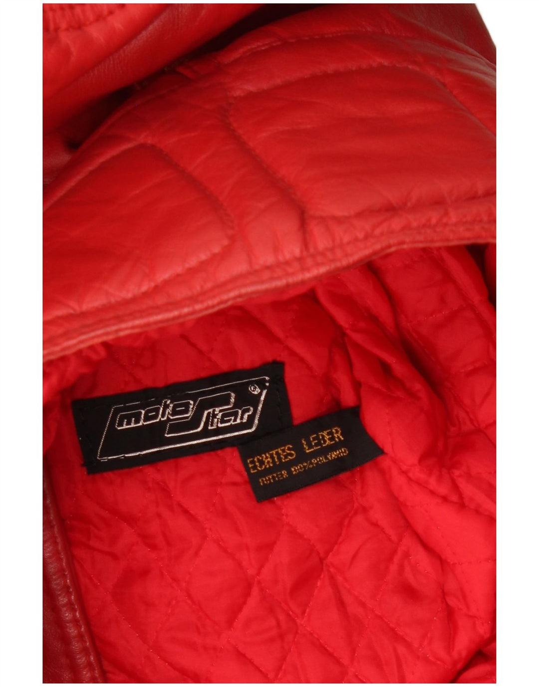 Vintage Damen Leder Racer Jacke EU 40 Mittelrotes Leder