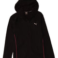 Puma Mädchen-Kapuzenpullover mit Reißverschluss, 15–16 Jahre, schwarzes Polyester