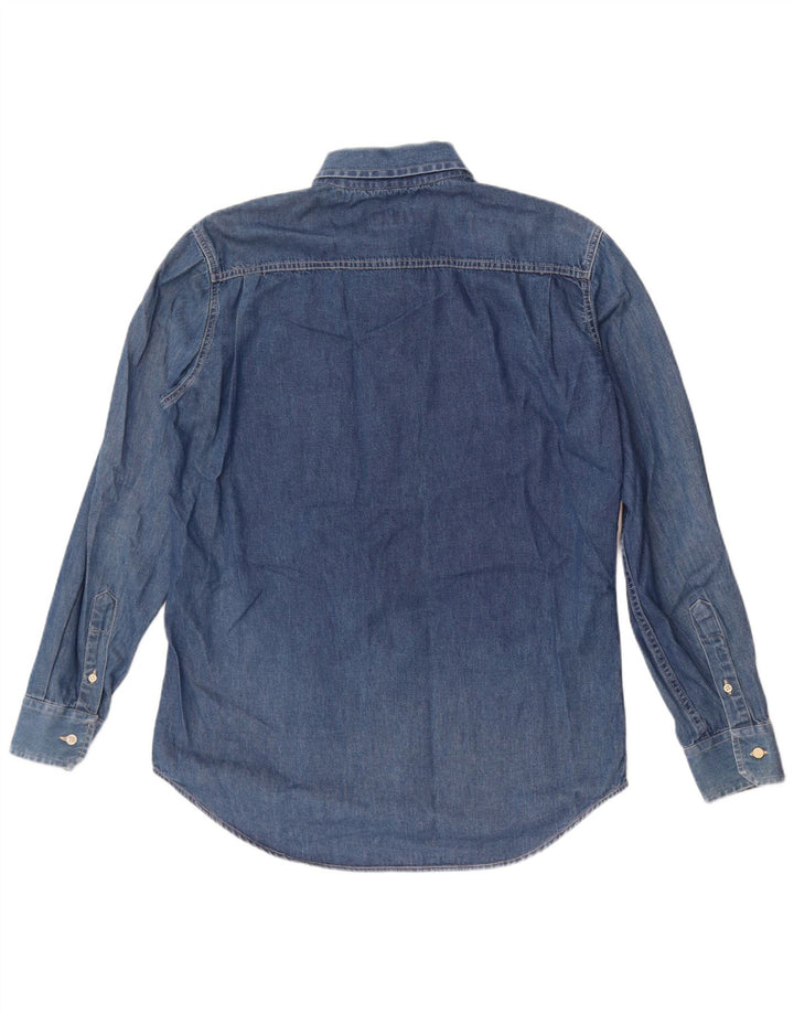 KEEGAN Herren-Jeanshemd, große blaue Baumwolle