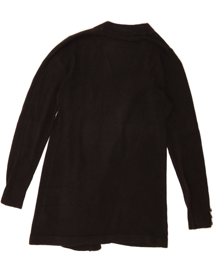 MARKS & SPENCER Womens Longline Open Cardigan Sweater UK 16 Large Black Vintage Marks & Spencer and Second-Hand Marks & Spencer from Messina Hembry 