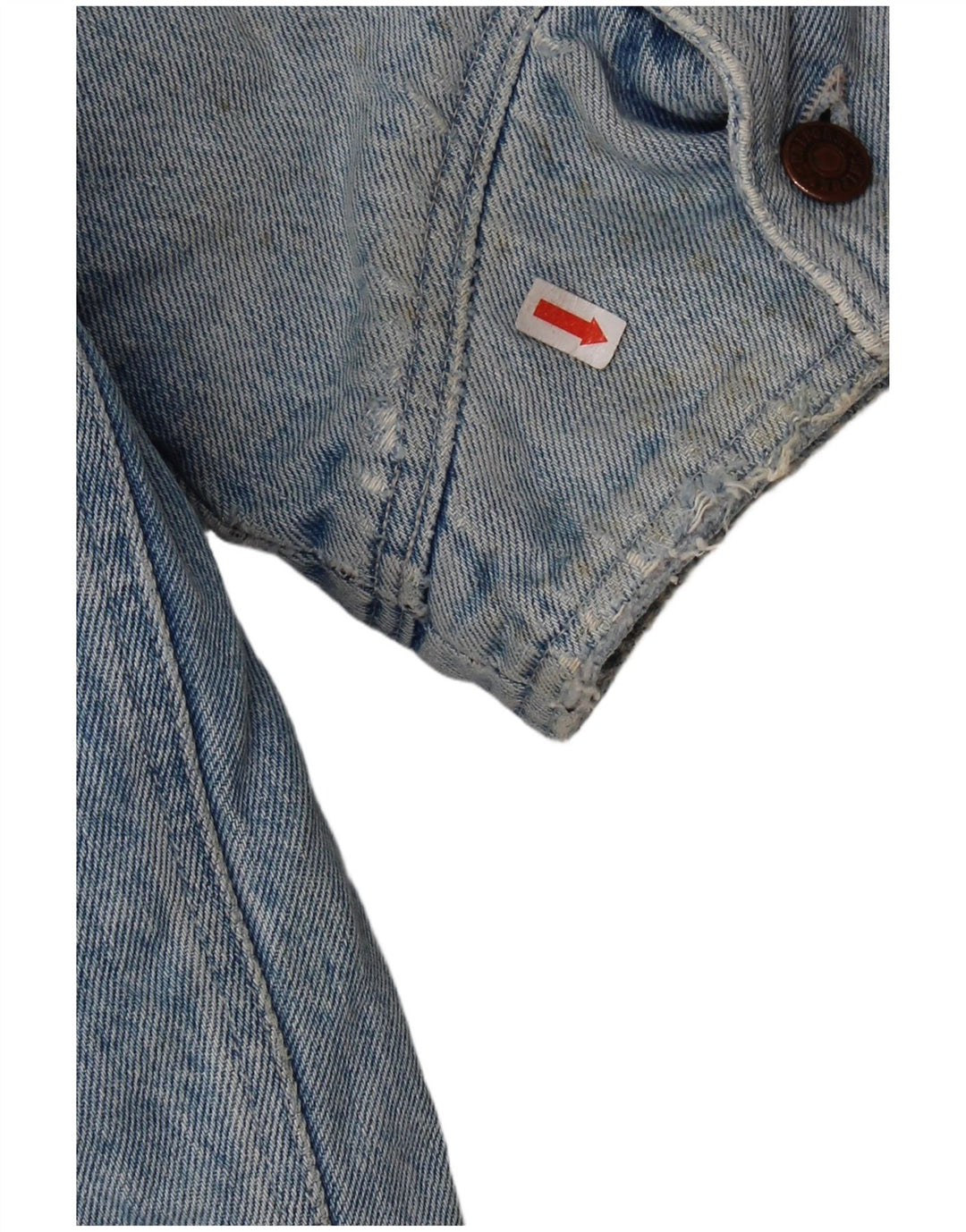 Uniform Herren Denim Sherpa Jacke UK 42 XL Blau
