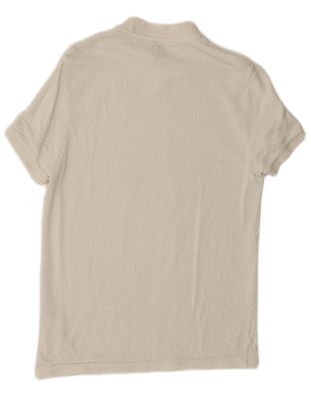 Zara Herren T-Shirt Top Small Weiß Lyocell