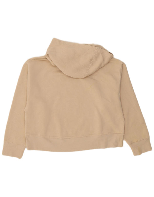 Zara Damen Übergroßer Kapuzenpullover UK 16 Large Beige