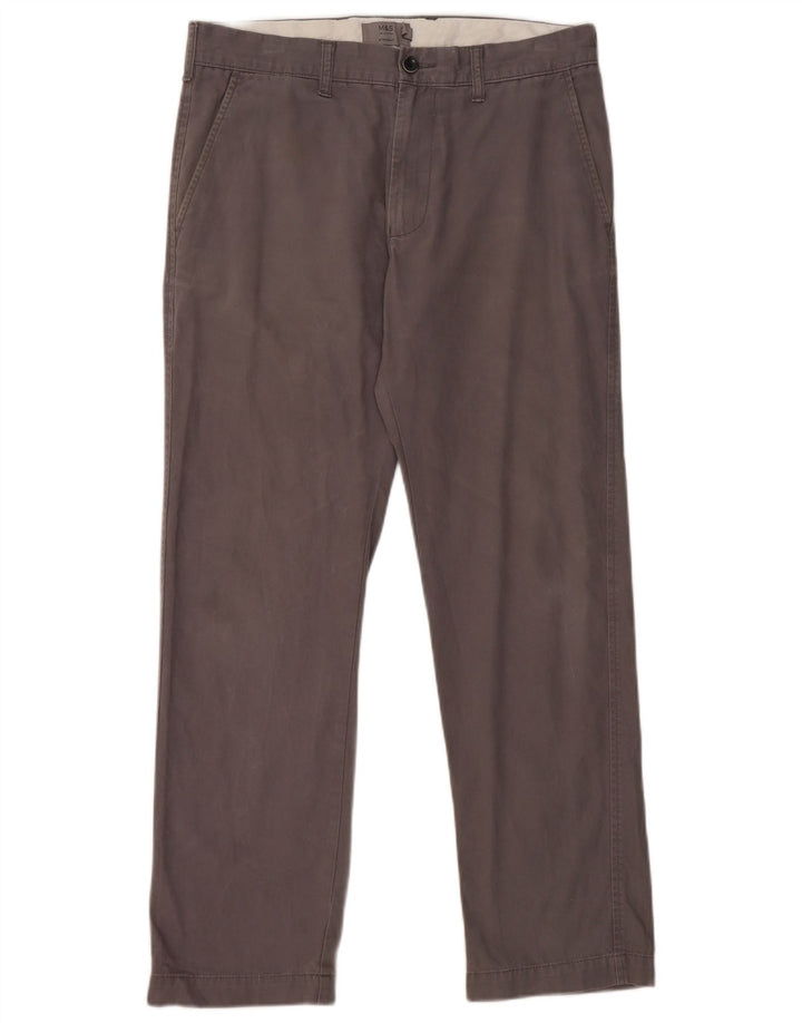 Marks & Spencer Gerade Herren-Chinohose aus Baumwolle, W32, L29, Grau