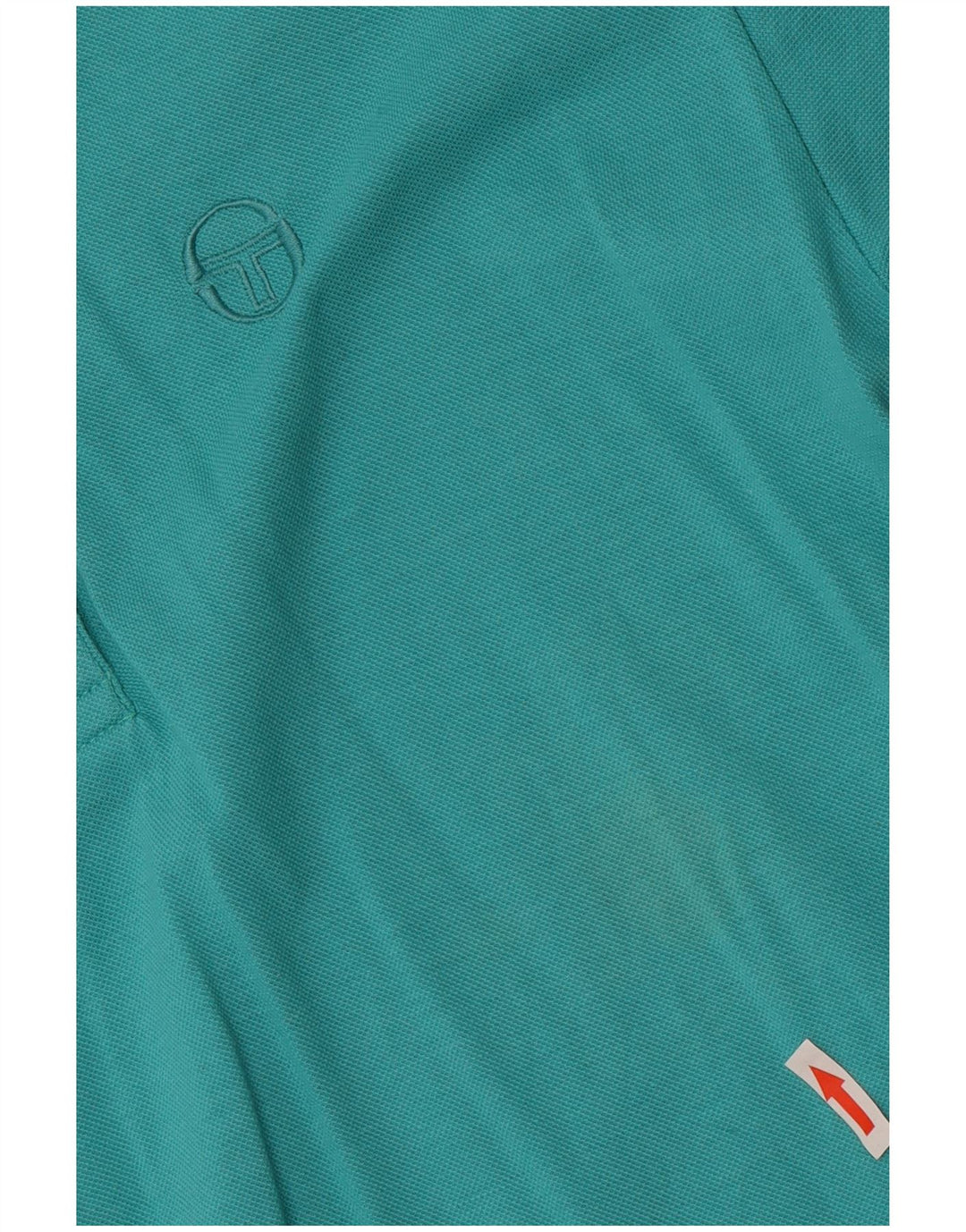 Sergio Tacchini Herren Poloshirt EU 38 Mittelblaue Baumwolle