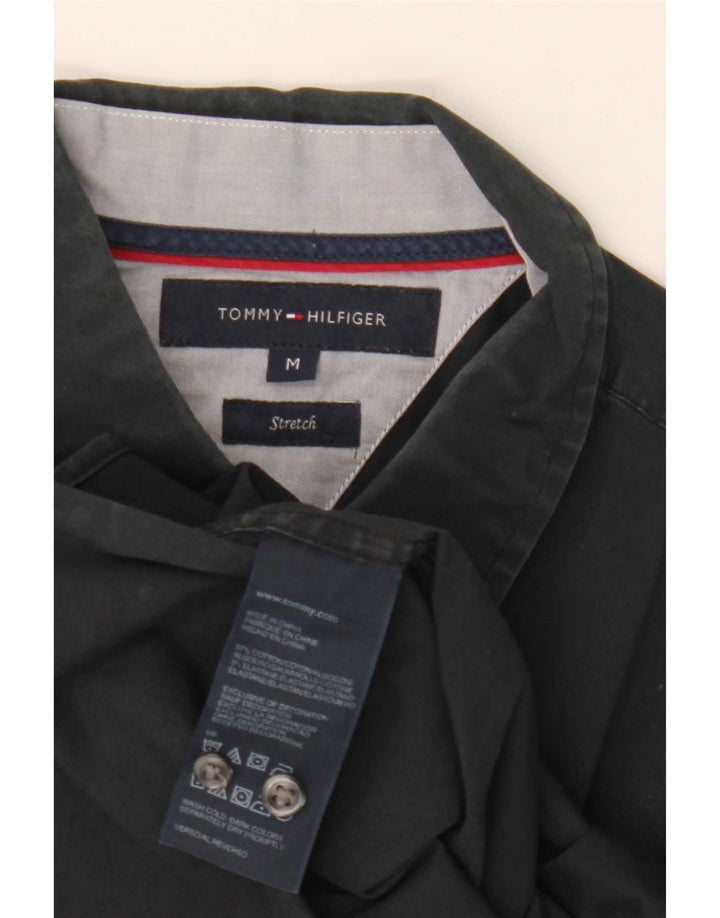 Tommy Hilfiger Herrenhemd Mittelschwarze Baumwolle
