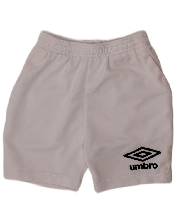 UMBRO Grafik-Sportshorts für Jungen, 8–9 Jahre, Weiß