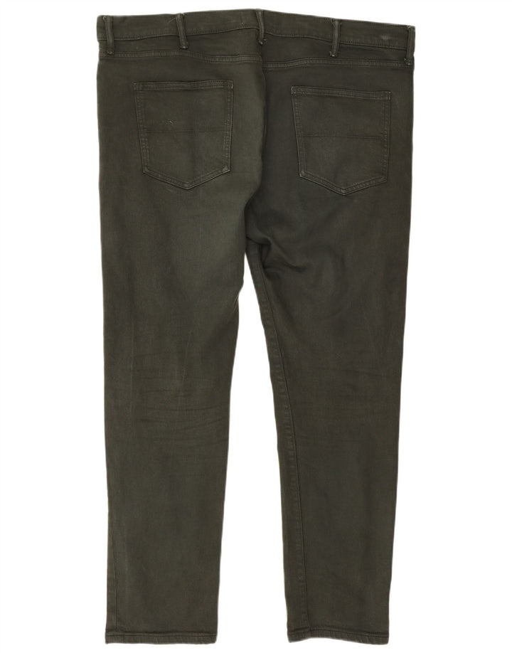 Marks & Spencer Herren Slim Jeans W42 L31 Grüne Baumwolle