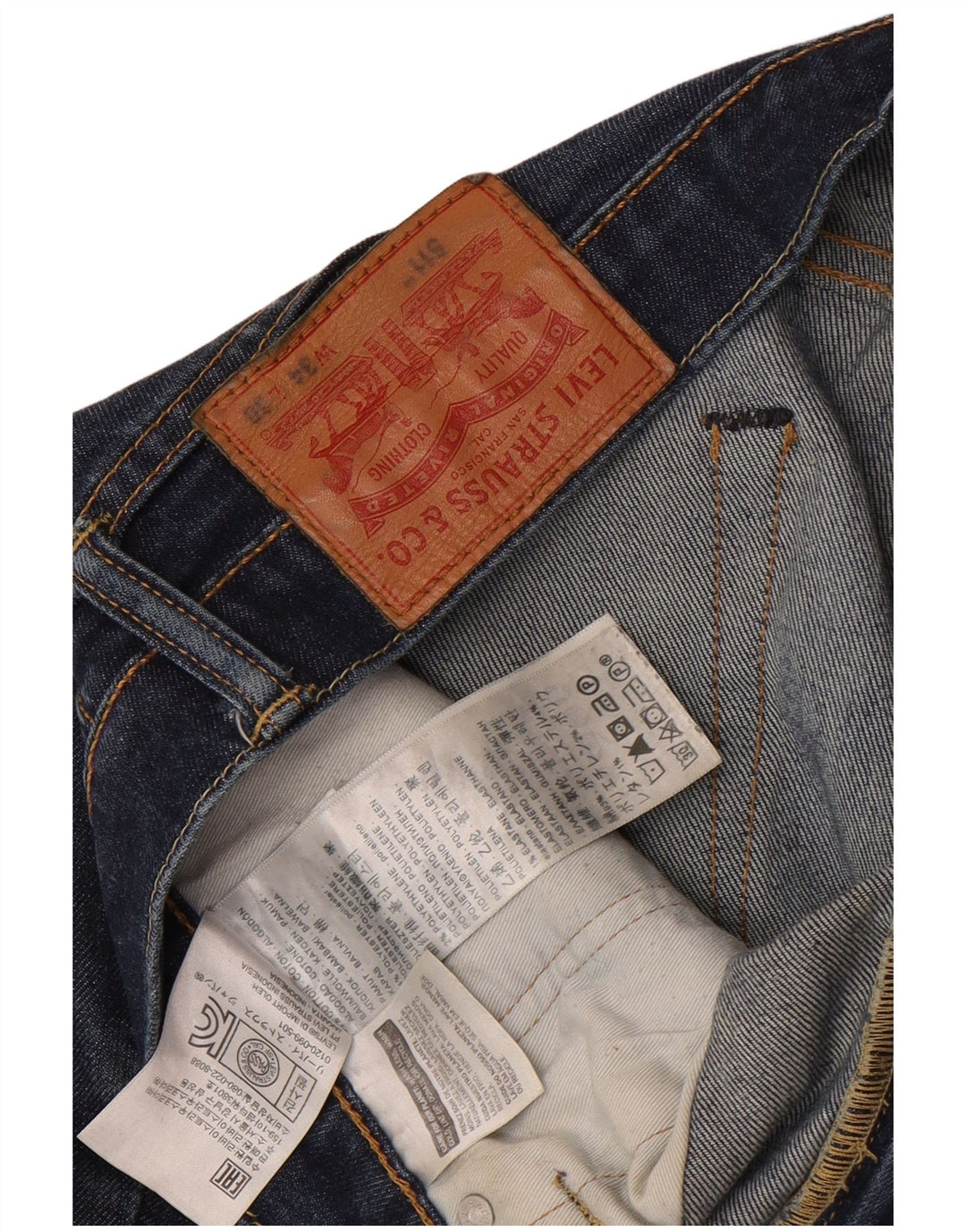 Levi's Herren 511 Slim Jeans W34 L30 Blaue Baumwolle