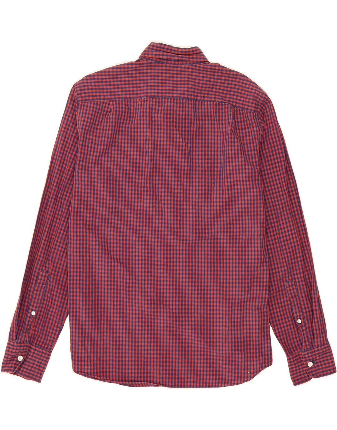 J. CREW Mens Slim Shirt Medium Red Gingham Cotton Vintage J. Crew and Second-Hand J. Crew from Messina Hembry 
