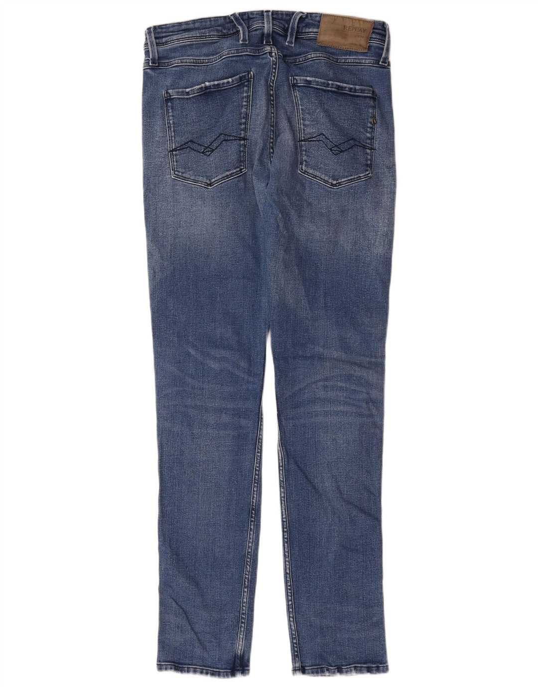 Replay Damen Slim Jeans W32 L32 Blau