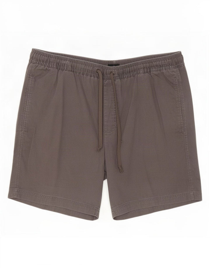 Marks & Spencer Herren-Chinoshorts, Größe L, W36, graue Baumwolle