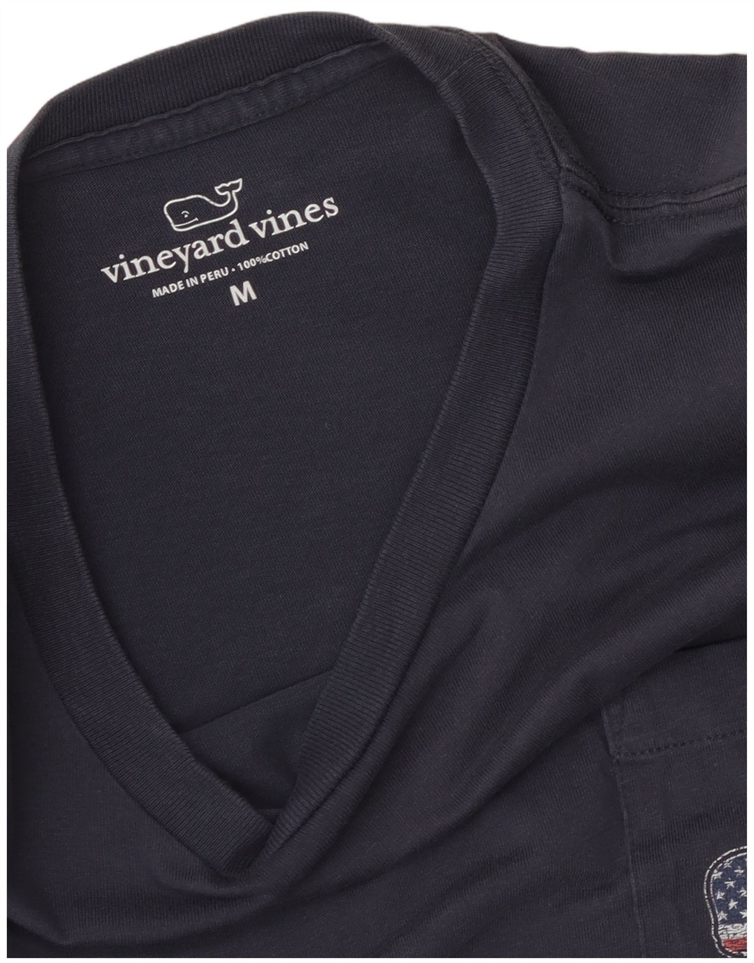 Vineyard Vines Herren-T-Shirt mit USA-Grafik, mittelgroß, marineblau, Baumwolle