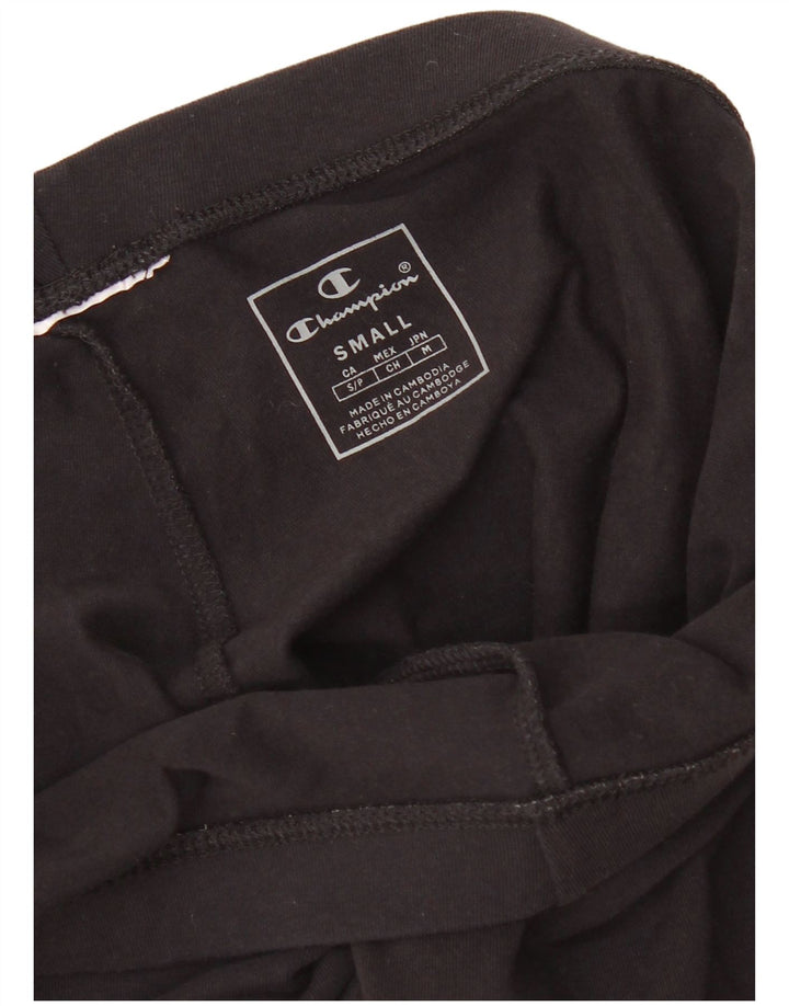 Champion Damen-Capri-Leggings mit Grafik, UK 10, Größe S, Schwarz