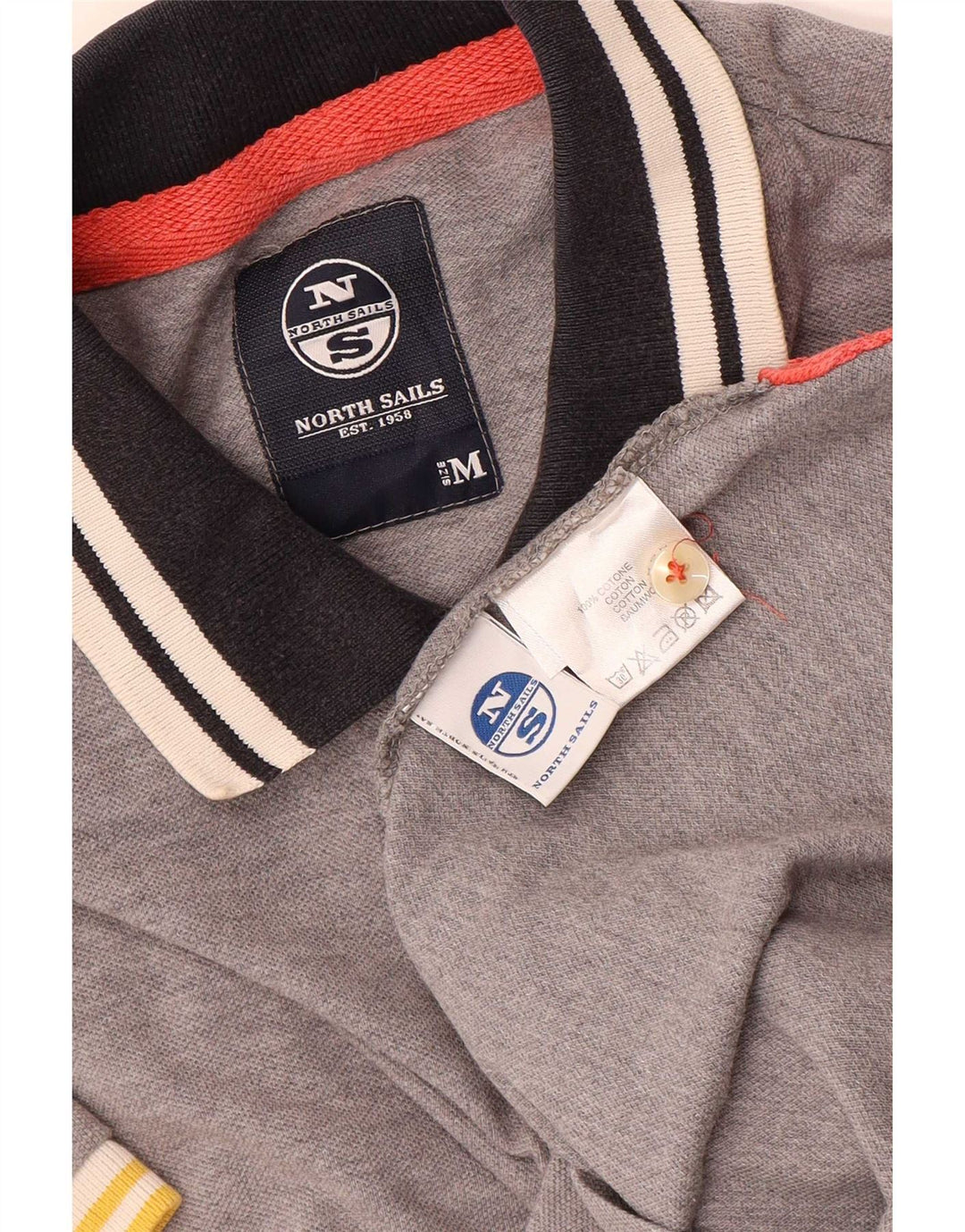 North Sails Herren-Poloshirt aus mittelgrauer Baumwolle