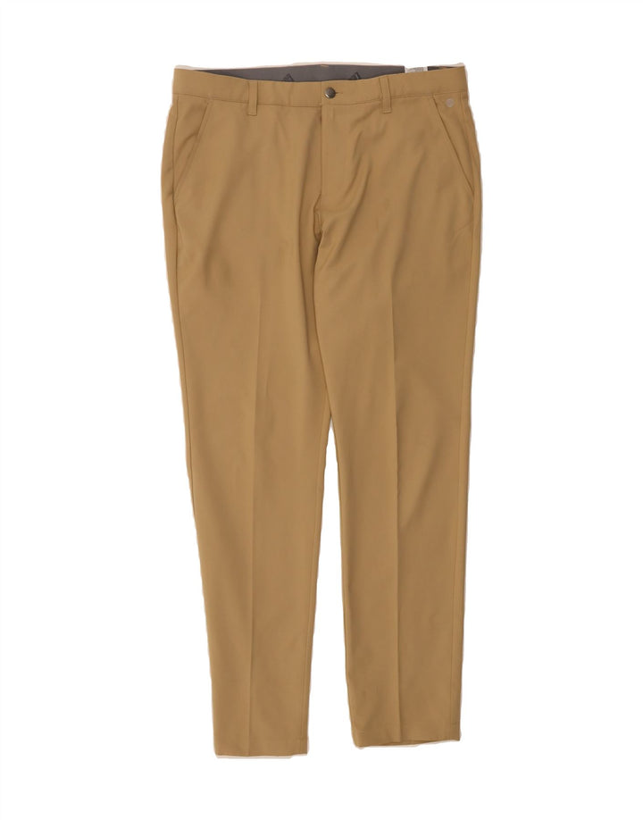 ADIDAS Mens Slim Chino Trousers W34 L32 Beige Polyester Vintage Adidas and Second-Hand Adidas from Messina Hembry 