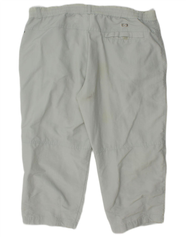 Adidas Herren Straight Capri Hose W34 L21 Off White Polyamid