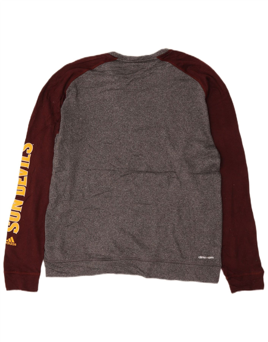 Adidas Herren Arizona State Sun Devils Sweatshirt Pullover Large Grau