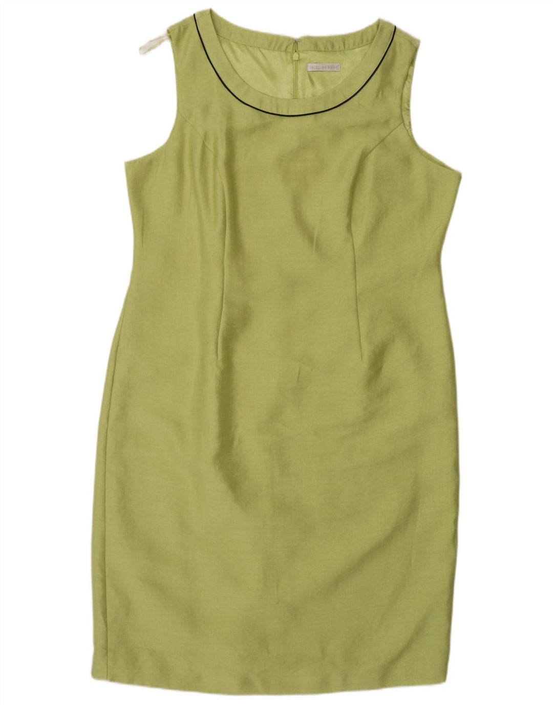 Jacques Vert Damen Ärmelloses Etuikleid UK 18 XL Grün Polyester