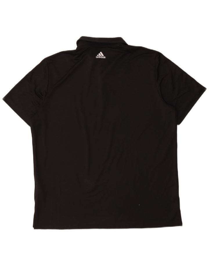 Adidas Herren Poloshirt XL Schwarz Polyester