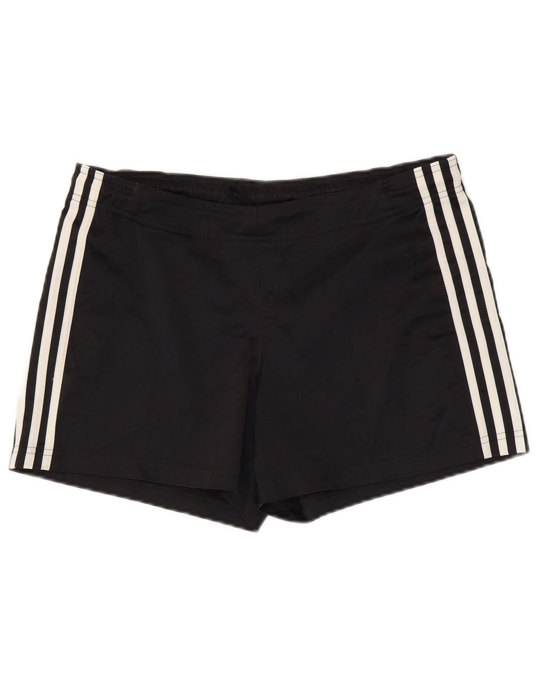 Adidas Damen Sportshorts UK 14 Large Schwarz Polyester