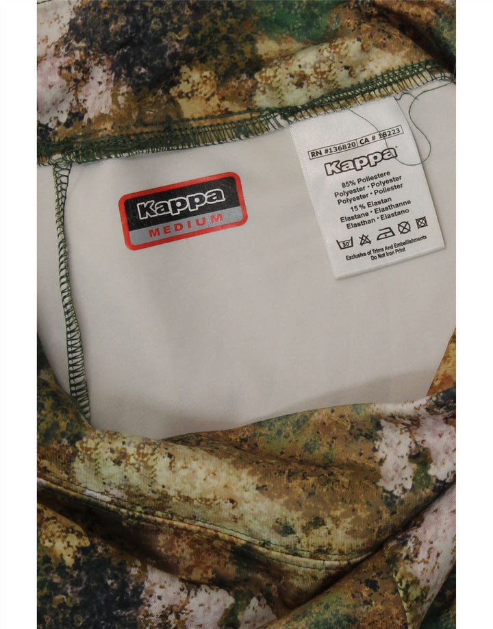 Kappa Damen Leggings UK 14 Medium Mehrfarbiges Camouflage-Polyester