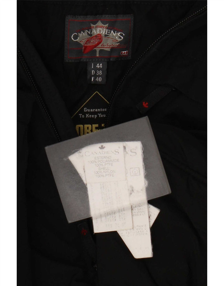 Canadiens Damen-Windbreakerjacke mit Kapuze, EU 38, mittelschwarz, Polyamid