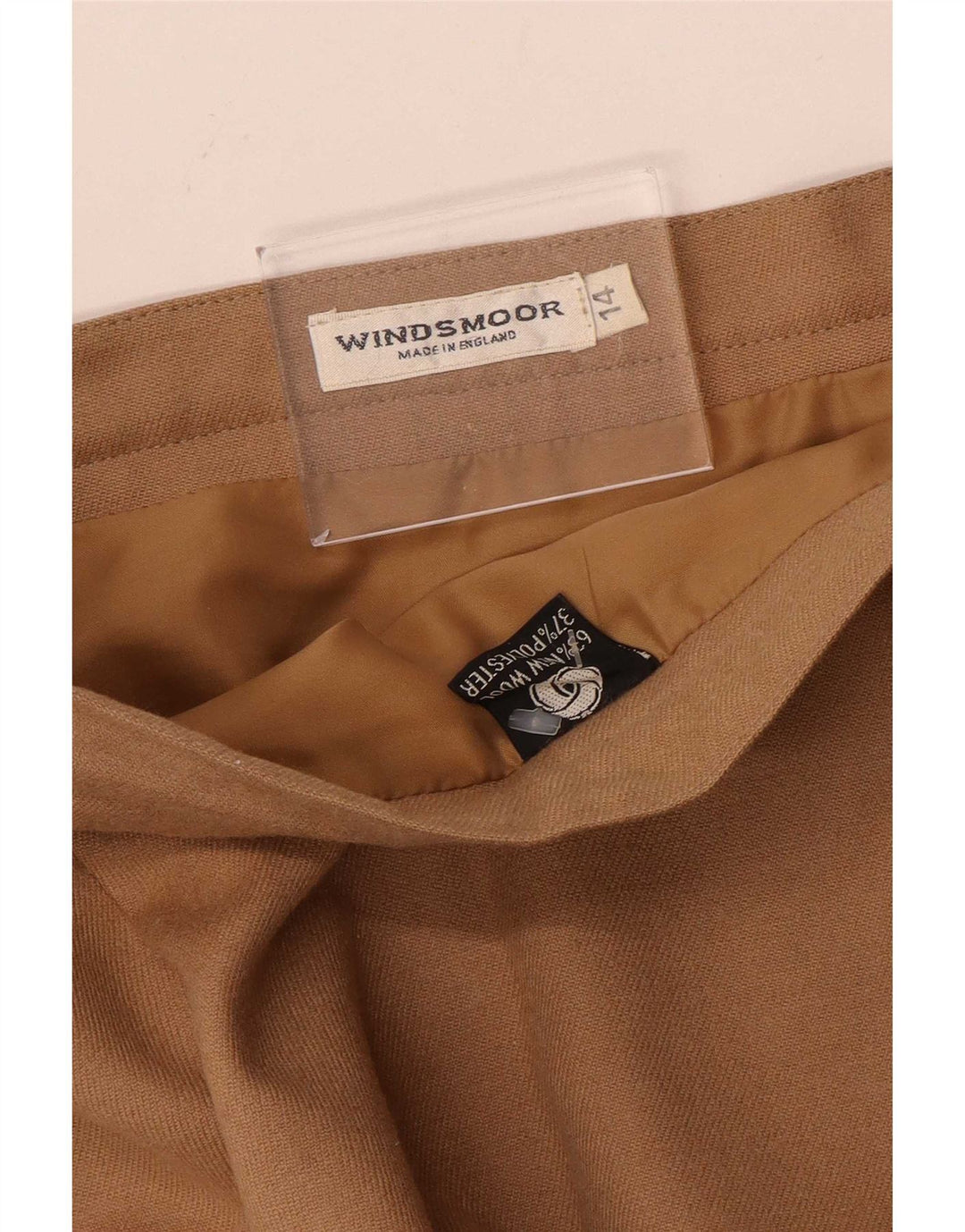 Windsmoor Damen Midirock UK 14 Medium W28 Beige Wolle