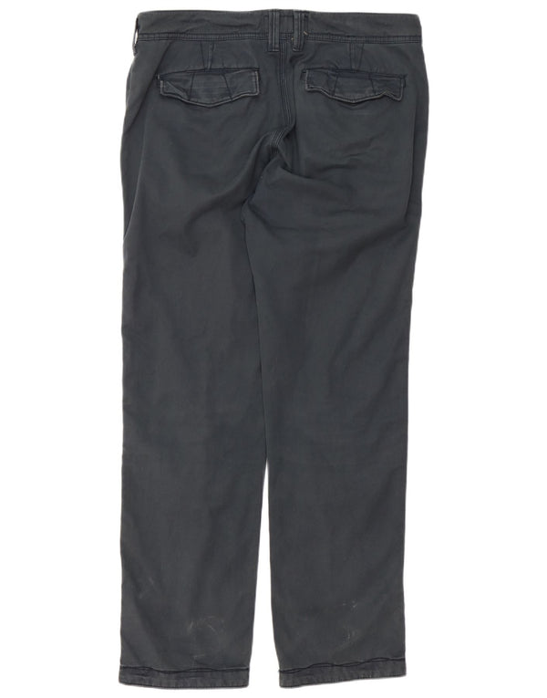 Fat Face gerade Chino-Hose für Herren, W34, L31, graue Baumwolle