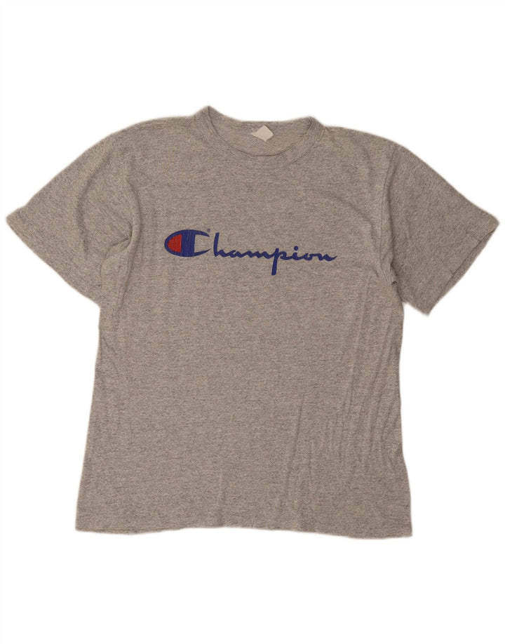 Champion Herren-T-Shirt mit Grafik, groß, grau gefleckt