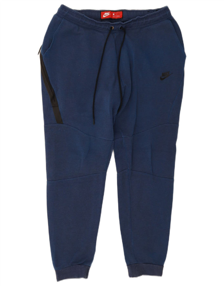 Nike Herren-Trainingshose, Jogginghose, Größe L, Blau, Baumwolle