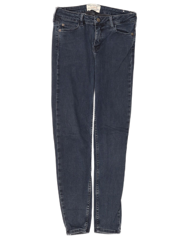 Fat Face Damen Super Skinny Jeans UK 10 Small W28 L27 Marineblau Baumwolle