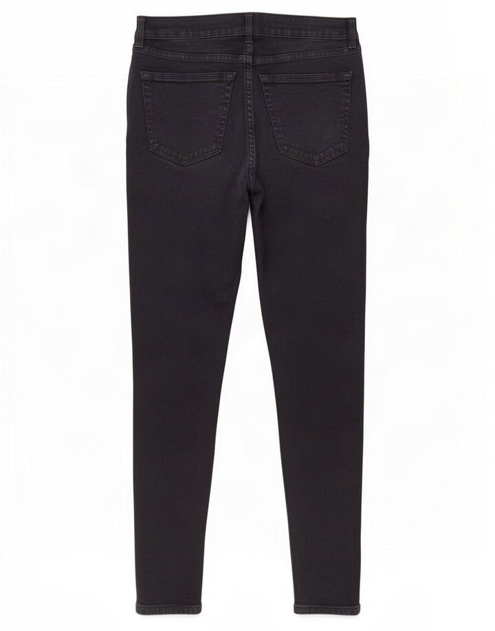 Topshop Damen Skinny Jeans W30 L27 Schwarz Elastan