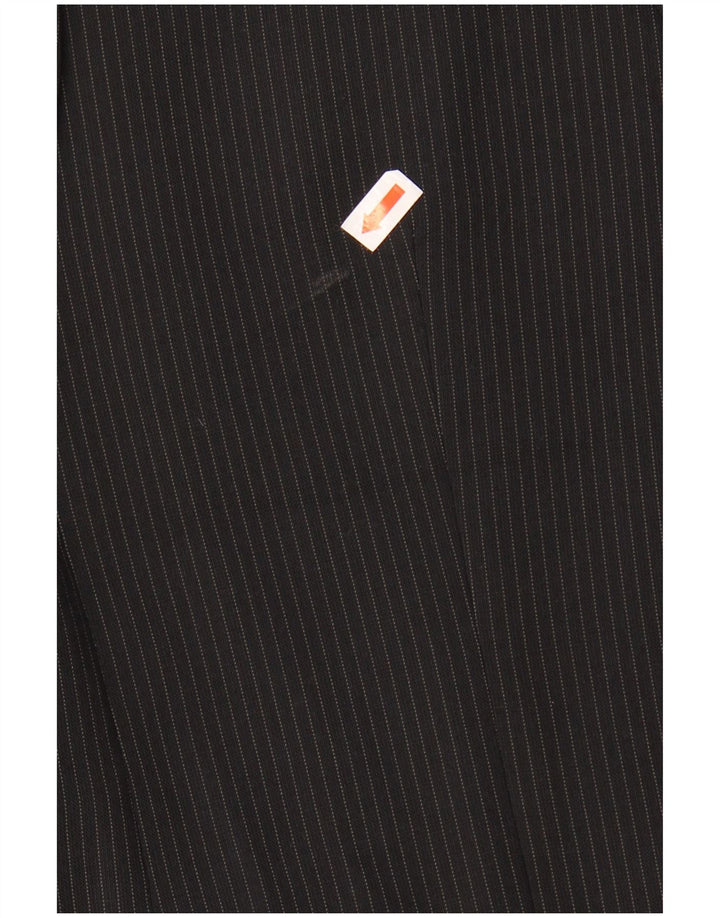 Zara Herren-Blazer mit 2 Knöpfen, EU 50, mittelschwarz, gestreift, Wolle