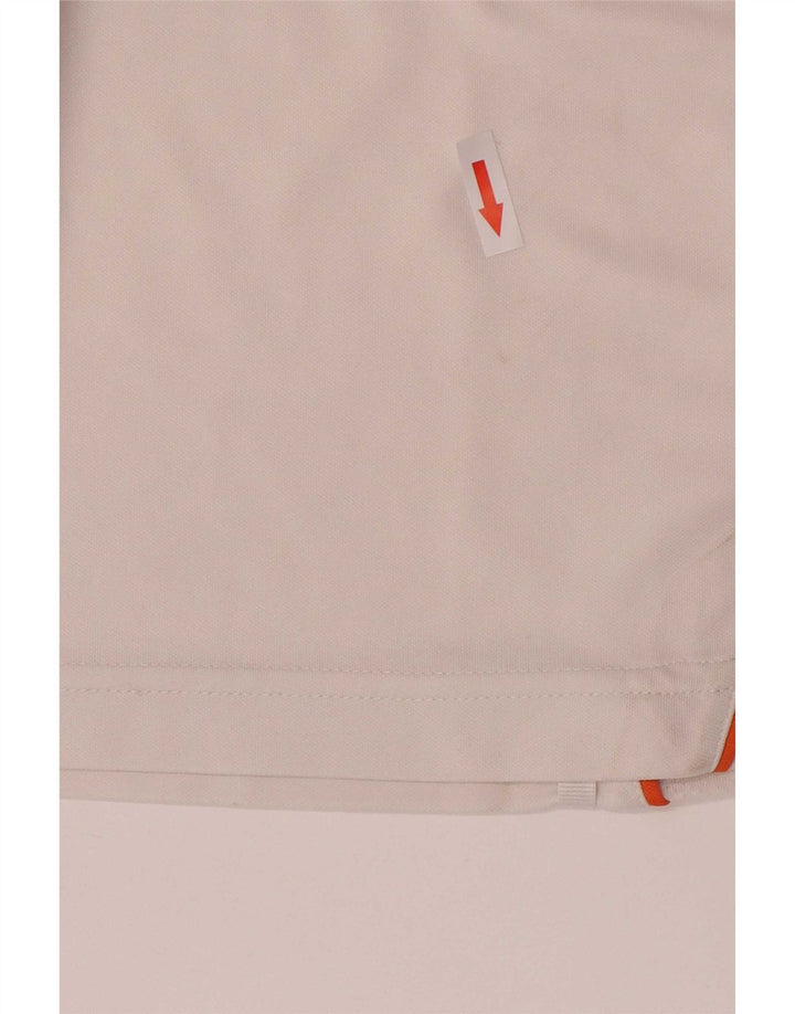 Lotto Herren-Poloshirt, groß, weißes Colourblock-Polyester