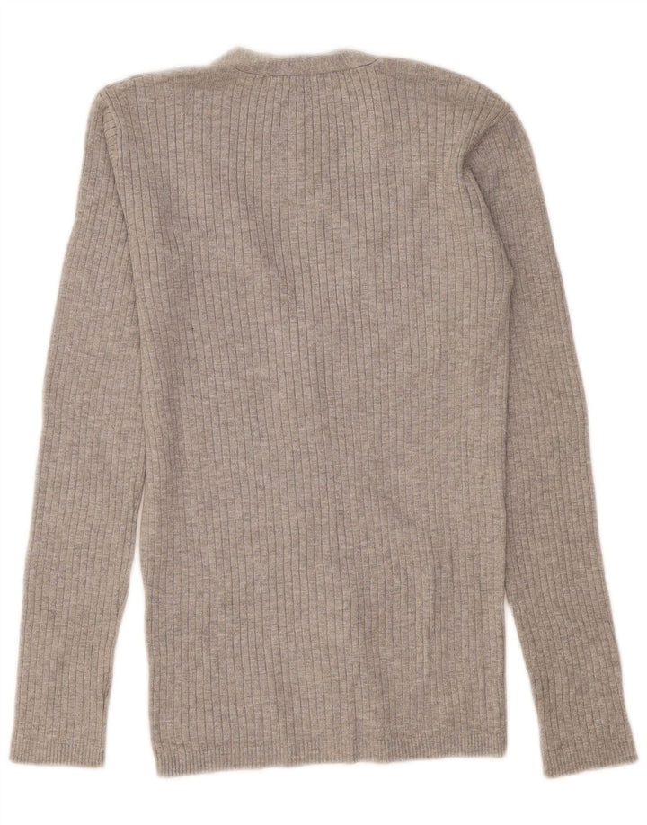 Zara Damen-Cardigan-Pullover UK 14 Large Grau