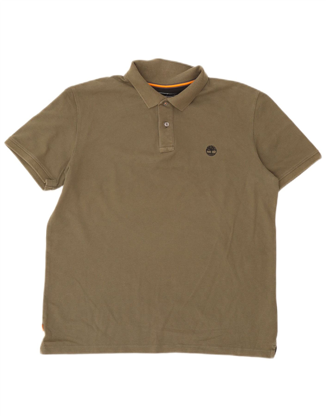 Timberland Herren-Poloshirt mit normaler Passform, große Khaki-Baumwolle