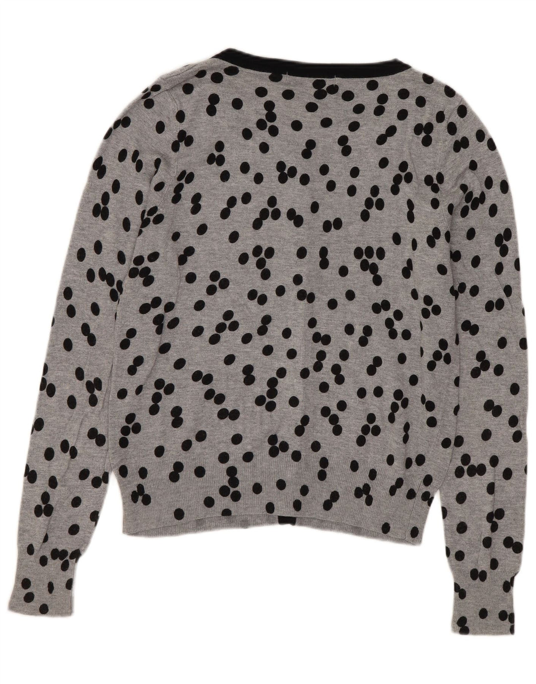 Marks & Spencer Damen-Cardigan-Pullover UK 10 Small Grey Polka Dot
