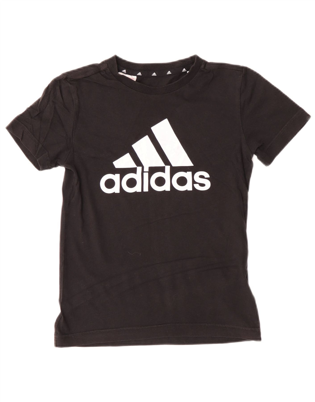 Adidas Jungen T-Shirt mit Grafik, 9–10 Jahre, schwarze Baumwolle