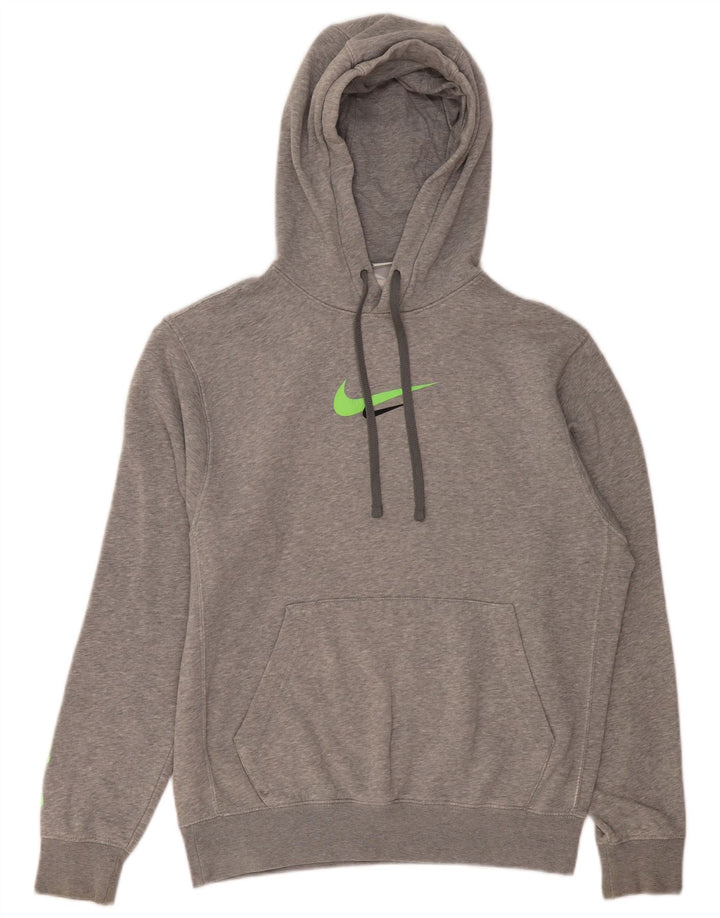 Nike Herren-Kapuzenpullover mit Grafik, Größe S, graue Baumwolle