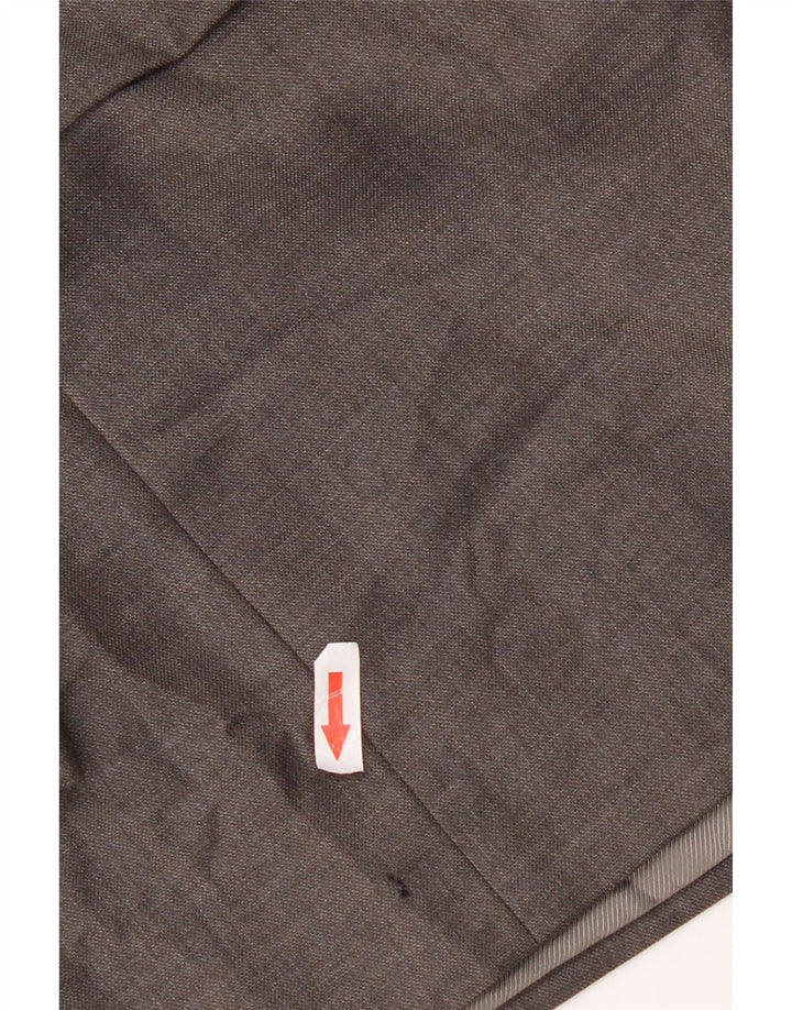 Marks & Spencer Herren-Blazer mit 3 Knöpfen, UK 44, XL, graue Schurwolle