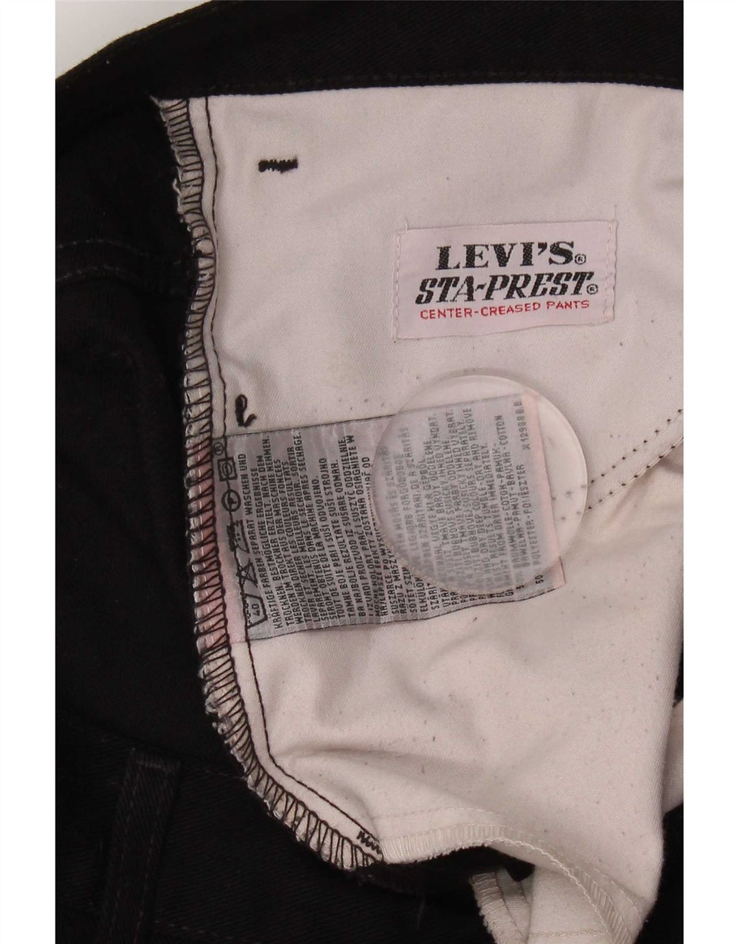 Levi's Herren Straight Jeans W33 L29 Schwarze Baumwolle
