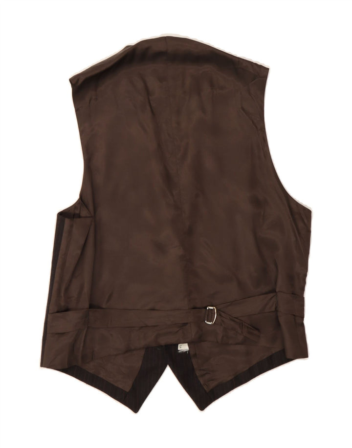 VINTAGE Mens Waistcoat IT 54 XL Brown Vintage Vintage and Second-Hand Vintage from Messina Hembry 